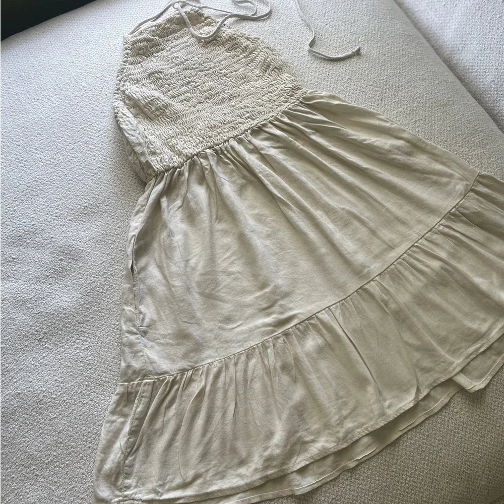 Urban Renewal linen halter mini dress - Picture 6 of 11
